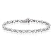 10K White Gold 1/2 ct. Diamond Heart Bracelet
