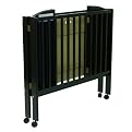 DREAM ON ME Black 3 IN 1 FOLDING PORTABLE CRIB