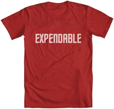 GEEK TEEZ Star Trek Expendable Red Shirt Men's T-Shirt