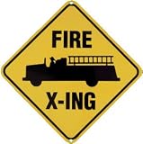 Ande Rooney Fire X-ing Reproduction Sign