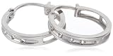9ct White Gold Ame105264 006ct Diamond Creole Earrings