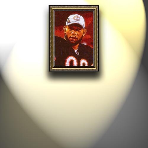 Completely Handpainted American Football Sport Painting, Custom Order FL9089, Oil on Canvas, with Option to Paint Jerry, Brett & Co. from Any Other Favorite Photograph or Picture, Unframed, Size 24'' x 34