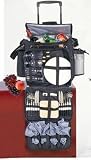 Deluxe Picnic Cooler - Hamper Set on Wheels