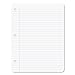 Ampad 100% Recycled Filler Paper, 8.5 x 11 Inches, White, College Rule, 200 Sheets (40108)