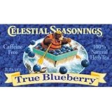Celestial Seasoning Caffeine Free Natural Herbal Tea, True Blueberry - 20 Tea Bags