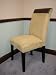 Kitchen & Housewares : 2 NEW khaki microfiber w/ brown PVC Vinyl parson dining side chairs W/ black legs