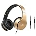 Sound Intone Universal Noise Isolating Headphones with Microphone - Golden