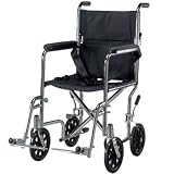 Drive Medical Go Kart Steel Transport Chair TR19, 19 Seat Width