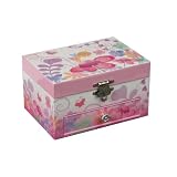 "Ashley" Mele & Co. Girl's Musical Ballerina Fairy and Flowers Jewelry Box