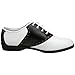 Pleaser Saddle-50 Size 7 White Black Ladies Saddle Shoes