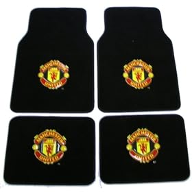 Manchester United FC ManU Football Soccer Club Front & Rear Carpet Car Truck SUV Floor Mats