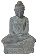 Meditating Buddha Hand Carved Altar Statue Buddhism India 6.5 Inch