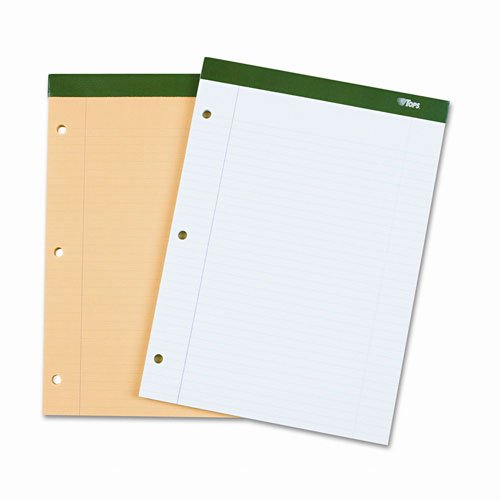 TOPS Products - TOPS - Double Docket Writing Pad, College Rule, Letter, Canary, 100 Sheets/Pad - Sold As 1 PD - Rigid 80-pt. backboard for writing support. - Lasts twice as long as standard pads. - 16-lb. paper.