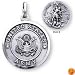 Sterling Silver St Michael United States Army Medal and 20-inch Chain
