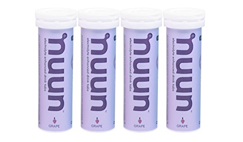 Original Nuun Active: Hydrating Electrolyte Tablets, Grape, Box of 4 Tubes