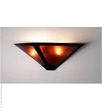 Meyda 17in. Wide Van Erp Amber Mica Wall Sconce Light 67968