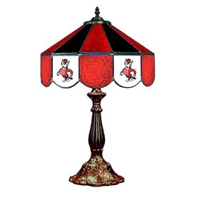 Stained Galss Table Lamp 14 North Carolina State University Wolfpack