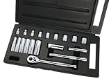 Fuller Tool 527-3200 Pro 20 Piece 3/8-Inch Drive 6 Point Standard Chrome Vanadium Deep Socket Set