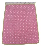 西川産業 babypuff カラフルドットタオルケット 85x115cm ピンク 綿100% LFY5001950