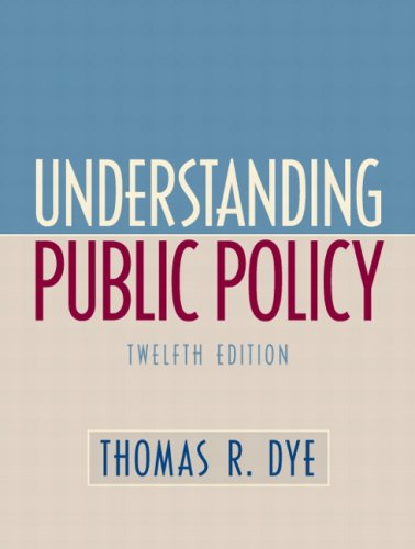 Textbook Cover for Understanding Public Policy