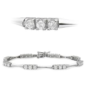 Ladies 1ct Diamond Tennis Bracelet by Bracelets Diamond