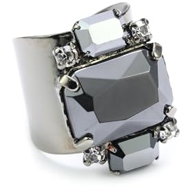 Sorrelli Midnight Moon Black & Clear Refined Crystal Gunmetal