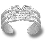 University of Michigan M Michigan Toe Ring Pendant (Silver)