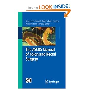 Click here to buy The ASCRS Manual of Colon and Rectal Surgery by David E. Beck, Patricia L. Roberts, John Rombeau, and Michael J. Stamos.