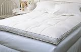 Down Top Baffled Box Feather Bed White King