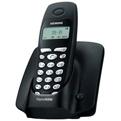 Siemens Gigaset A200 mattschwarz schnurlos Telefon
