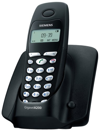 Siemens Gigaset A200 mattschwarz schnurlos Telefon