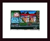 Bus II nuit by BUTCH & PEA 11.75X9.50 Framed with Black Wood Frame