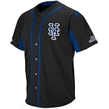 Majestic New York Mets Wind-Up Jersey - Black