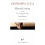 Héros-Limite suivi de "Le Chant de la carpe" et de "Paralipomènes"