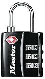 Master Lock 4680DBLK TSA-Accepted Set-Your-Own Combination Lock, Black