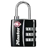 Master Lock 4680DBLK TSA-Accepted Set-Your-Own Combination Lock, Black