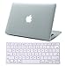 HDE Hard Case with Keyboard Cover for MacBook Pro 13 Inch Retina Display No CD Rom (A1425 / A1502) Lightweight Protective Cover fits Apple MacBook Pro 13 Version 2015/2014/2013/2012, Matte White