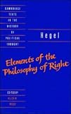 Cover of Hegel by Georg Wilhelm Fredrich Hegel 0521344387