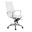 Otto High-Back Chair - White/ Aluminum