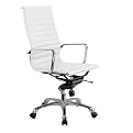Otto High-Back Chair - White/ Aluminum
