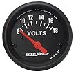 Auto Meter 2645 Z-Series Short Sweep Electric Voltmeter Gauge