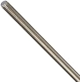 Stainless Steel 18-8 Threaded Rod, Cold Rolled, 3/8-16, 72 Overall Length (Pack of 1)
