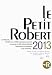 Le Petit Robert 2013