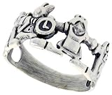 Sterling Silver Polished Children Holding Hands Ring