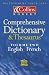 Collins-Robert Comprehensive Dictionary and Thesaurus: English-French v.2 (Vol 2)