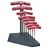 Bondhus 13389 Set of 8 Hex T-handles with Stand, sizes 2-10mm