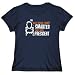 T-Shirt Womens Navy Blue  MY Black Russian Terrier IS SMARTER THAN YOUR PRESIDENT !  Dogs
