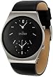 Skagen Unisex Black Leather Strap Watch 733XLSLB