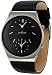 Skagen Unisex Black Leather Strap Watch 733XLSLB