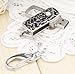 8GB Black and Silver Thorn Design with Crystal USB flash drive(with keychain)
